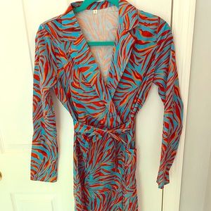 Beautiful print wrap dress!